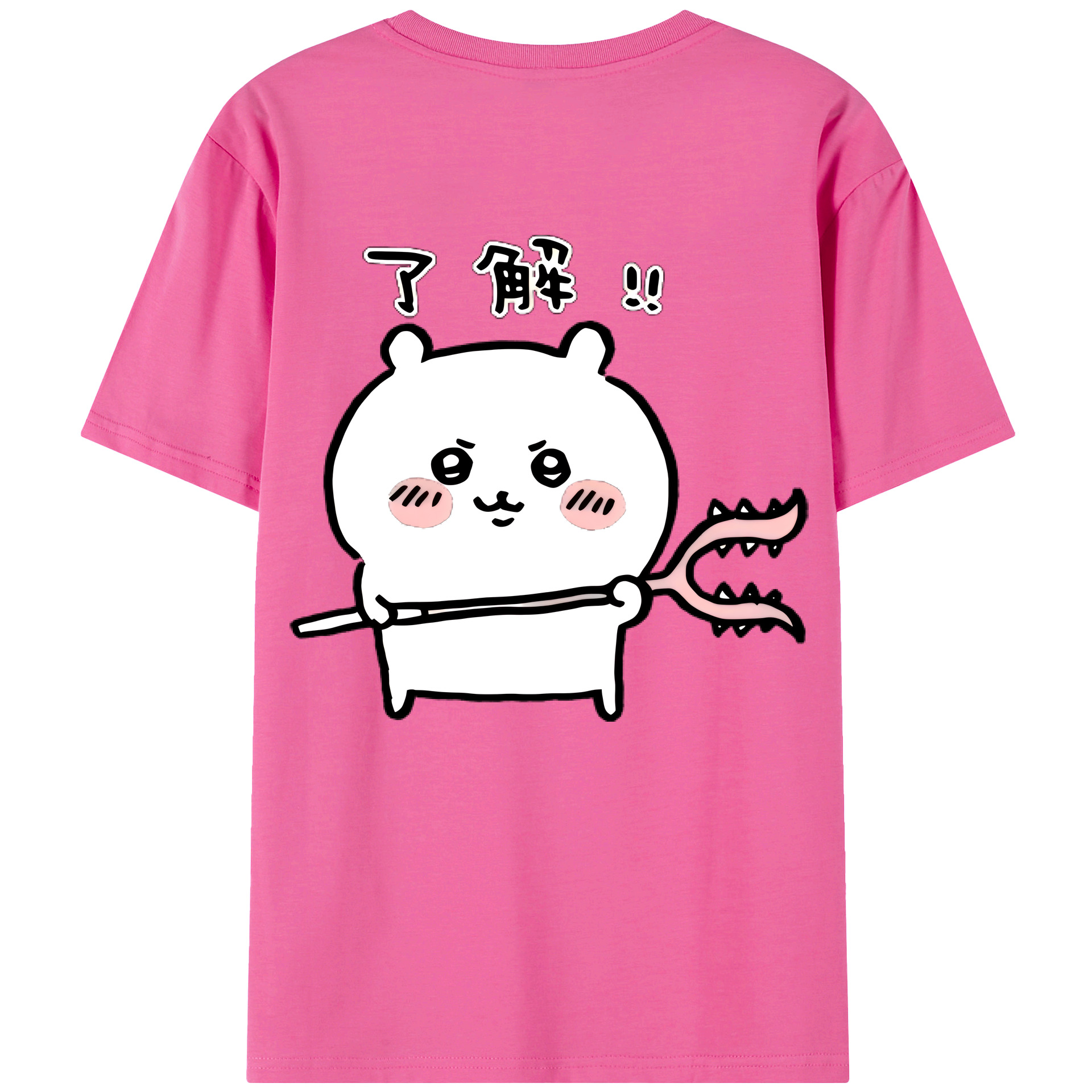 （画像用） ちいかわ ちいかわ Chii-kawa chiikawa レディース半袖Tシャツ(バックプリント)